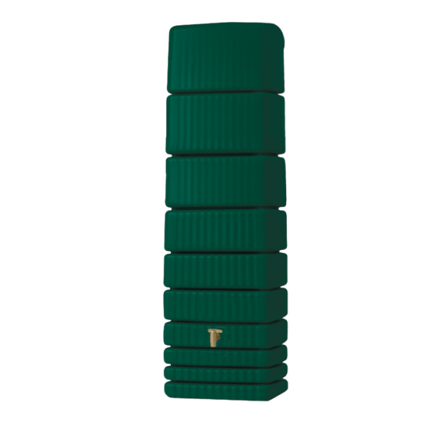 Slim wandtank groen